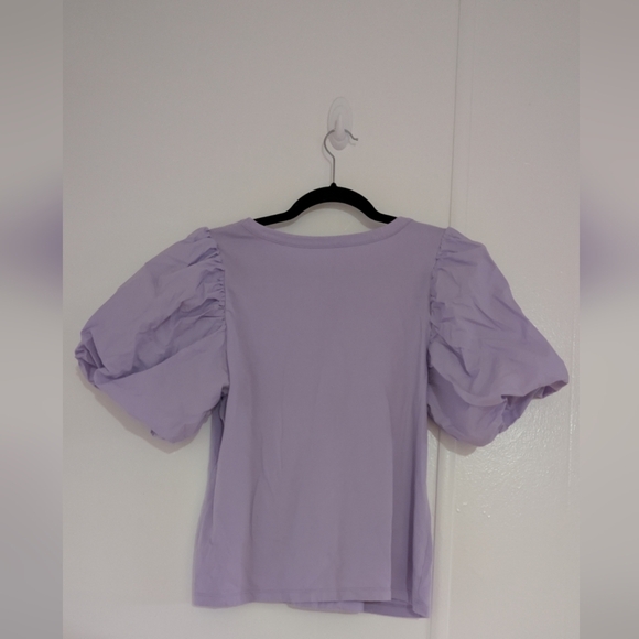 A New Day Lavender Puff Sleeve Top - Picture 5 of 10